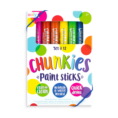 OOLY Chunkies Paint Sticks Original Pack Set of 12