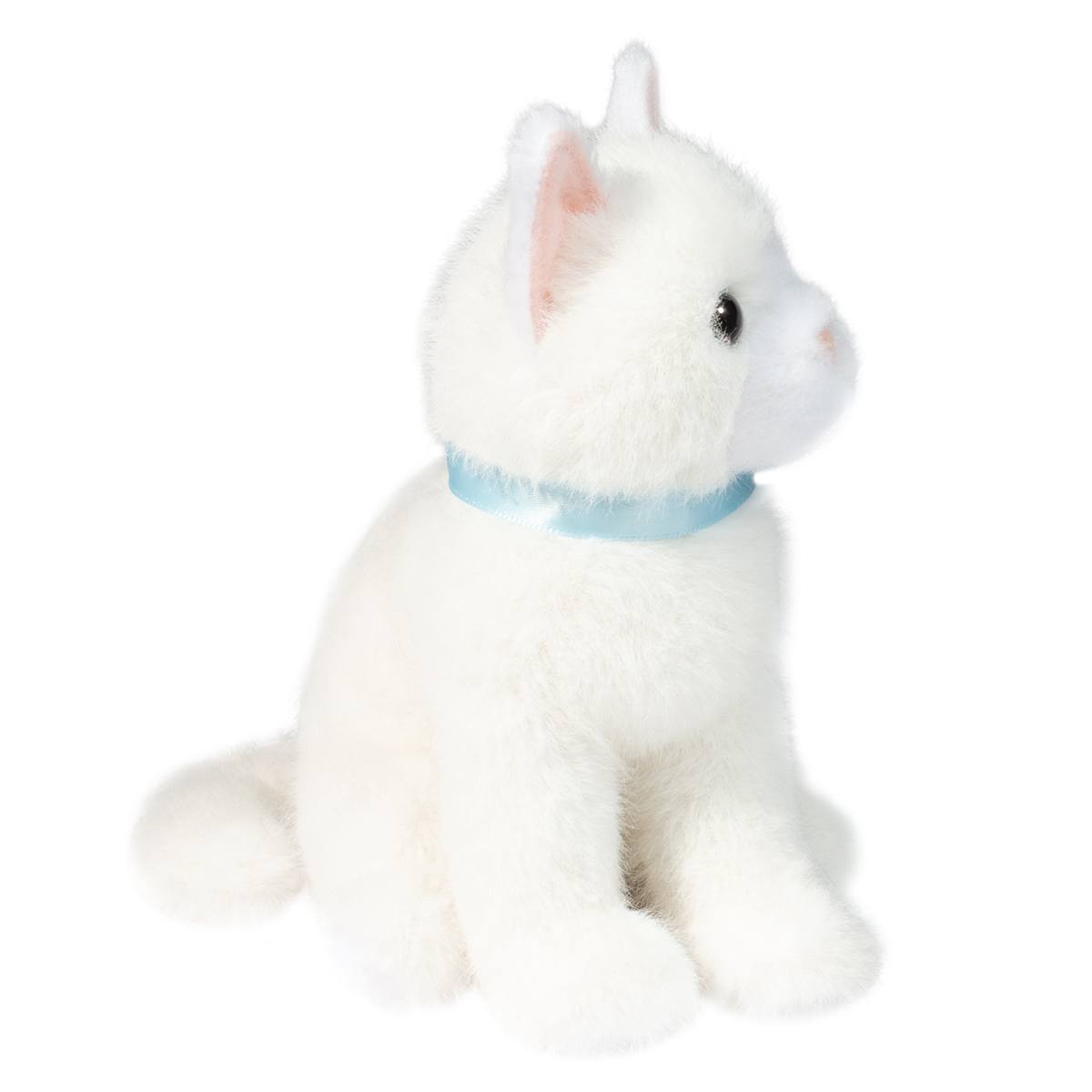 Mini White Cat plush stuffed animal by Douglas Cuddle Toys