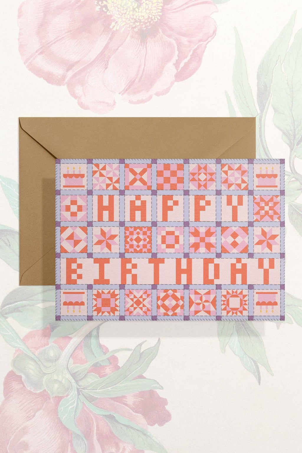 Happy Birthday (Patchwork Quilt) Card | Birthday Card