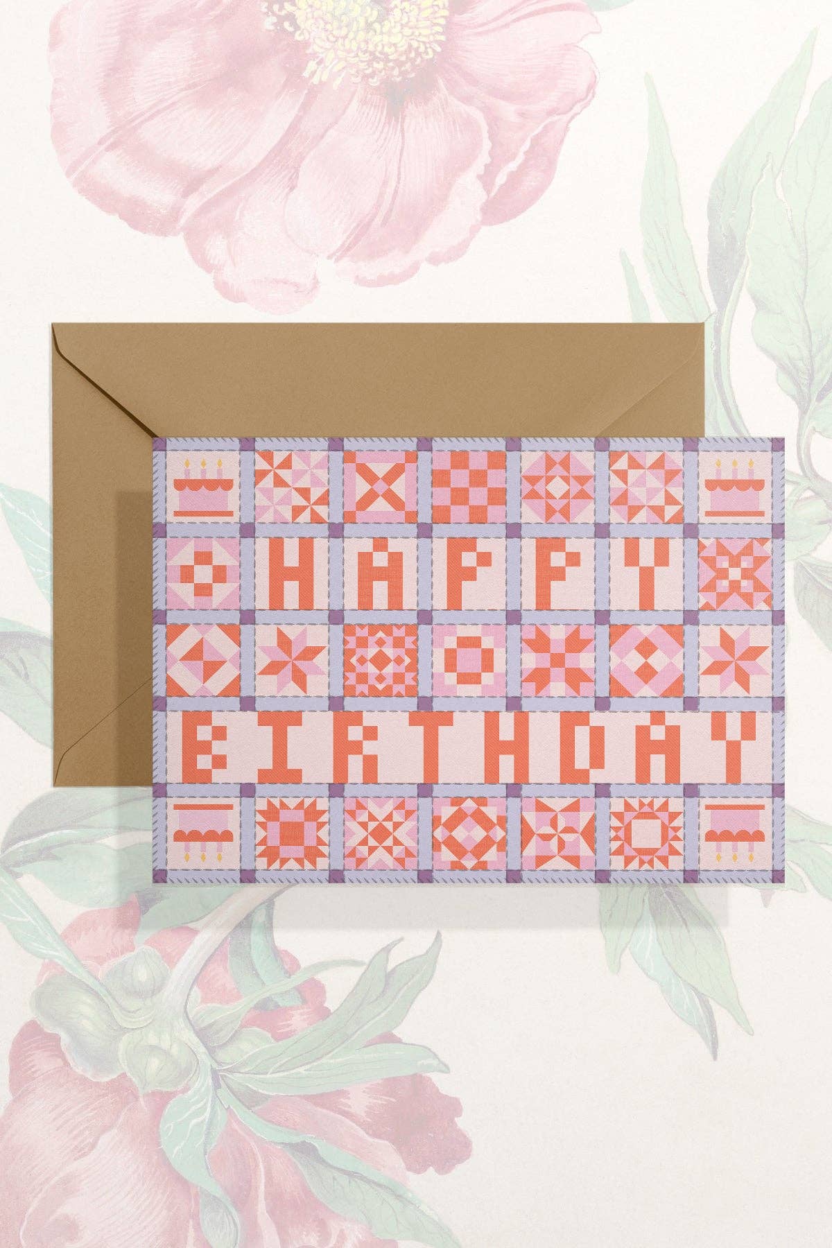 Happy Birthday (Patchwork Quilt) Card | Birthday Card