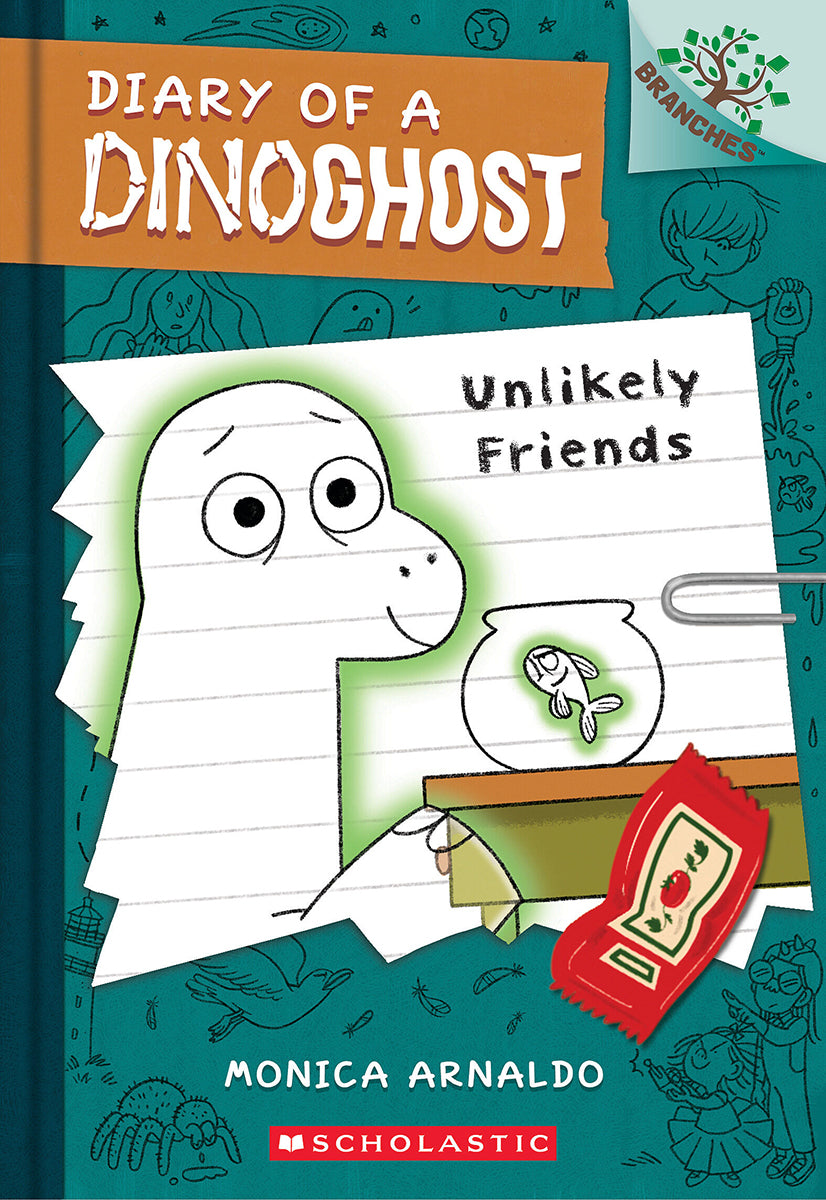 Unlikely Friends: A Branches Book (Diary of a Dinoghost #1) by Monica Arnaldo (CA) — Paperback