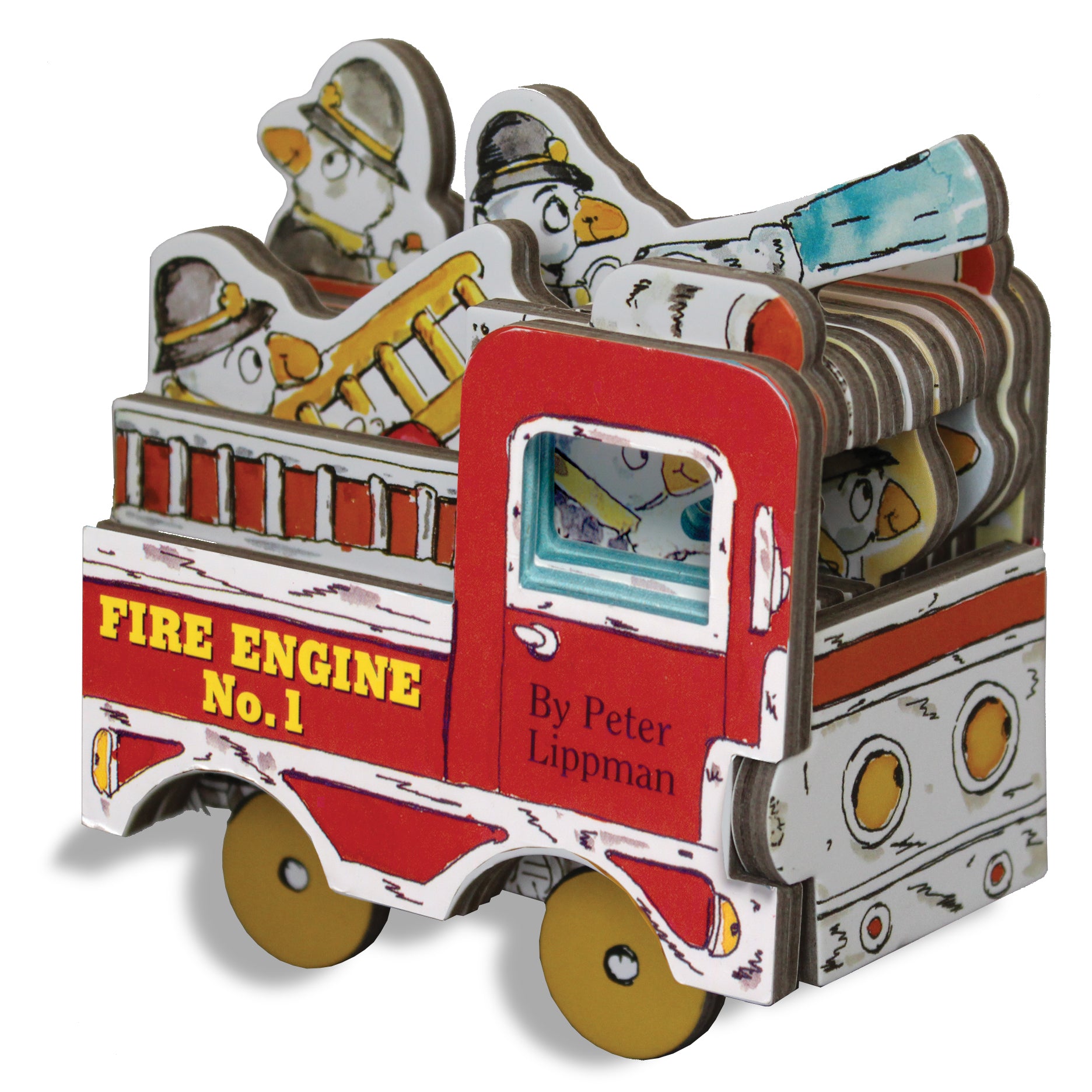 Mini Wheels: Mini Fire Engine by Peter Lippman — Board Book
