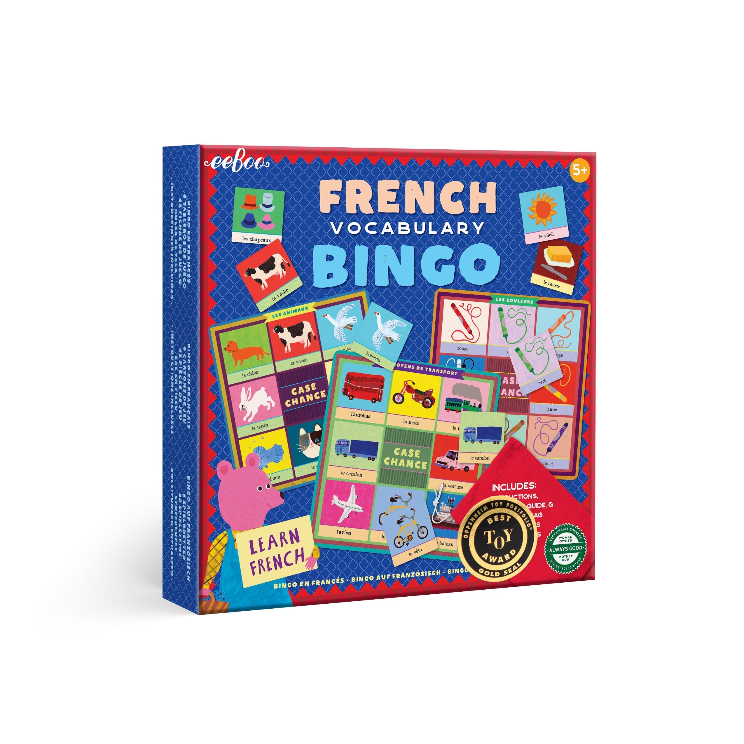 eeBoo French Bingo game box