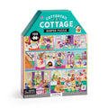 Mudpuppy Cottontail Cottage 100 Piece House Shaped Puzzle