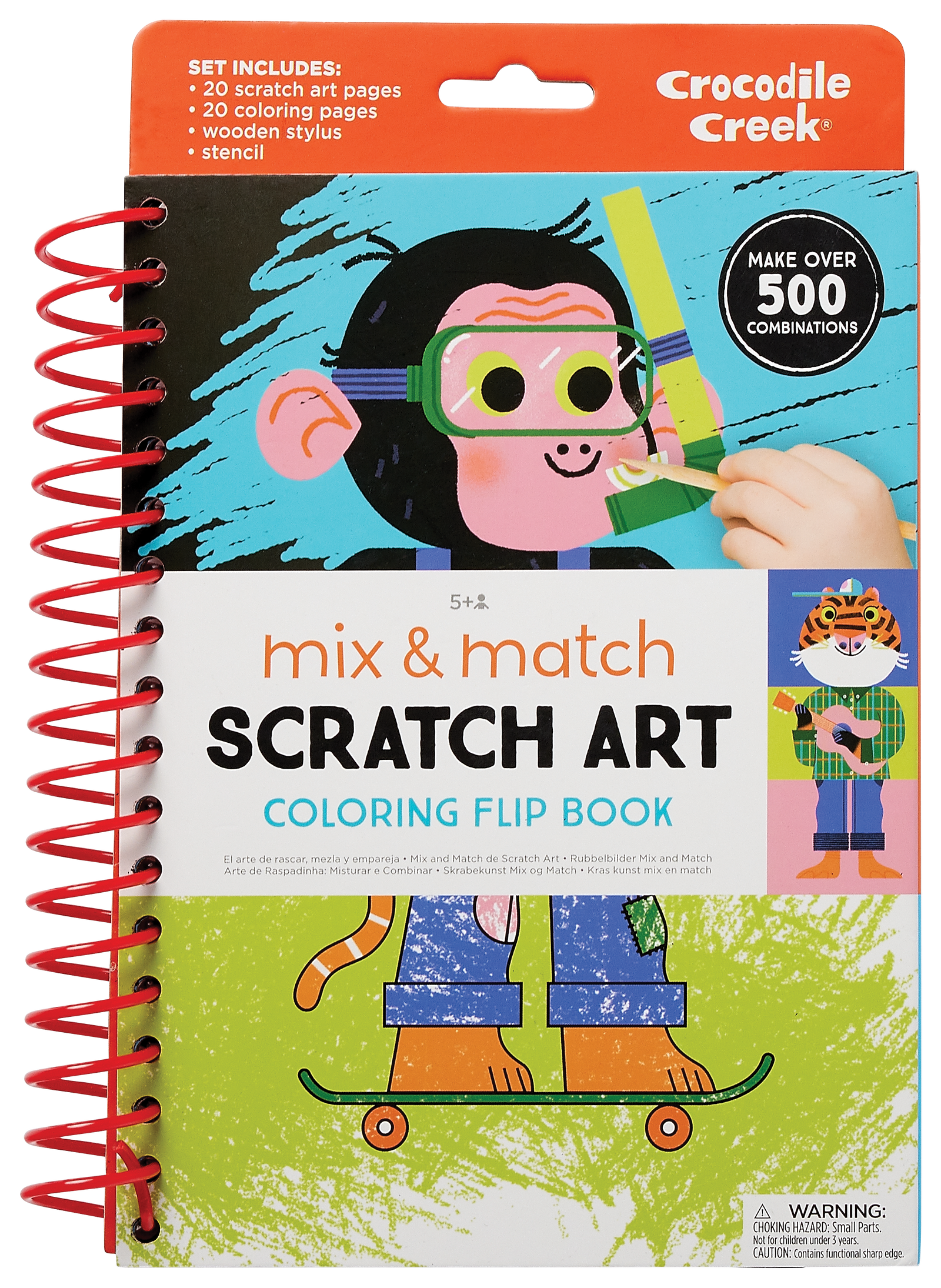 Scratch Art Flip Book: Animals by Crocodile Creek