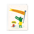 Congratulations Bravo alligator card by Happy Just Happy