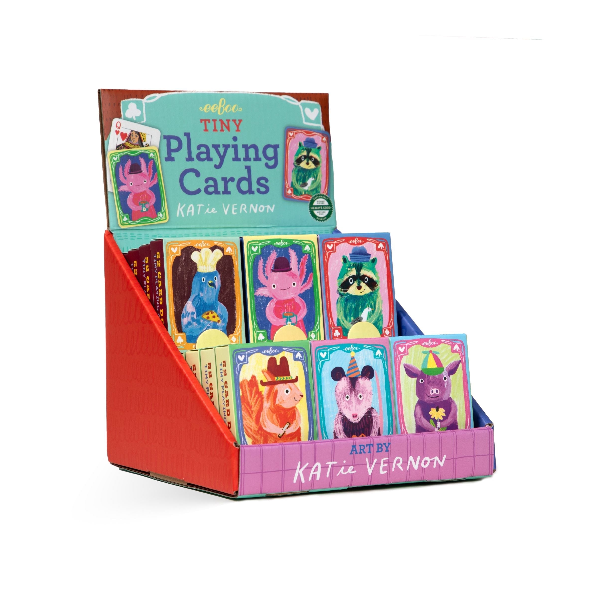 eeBoo Katie Vernon Tiny Playing Cards Assortment