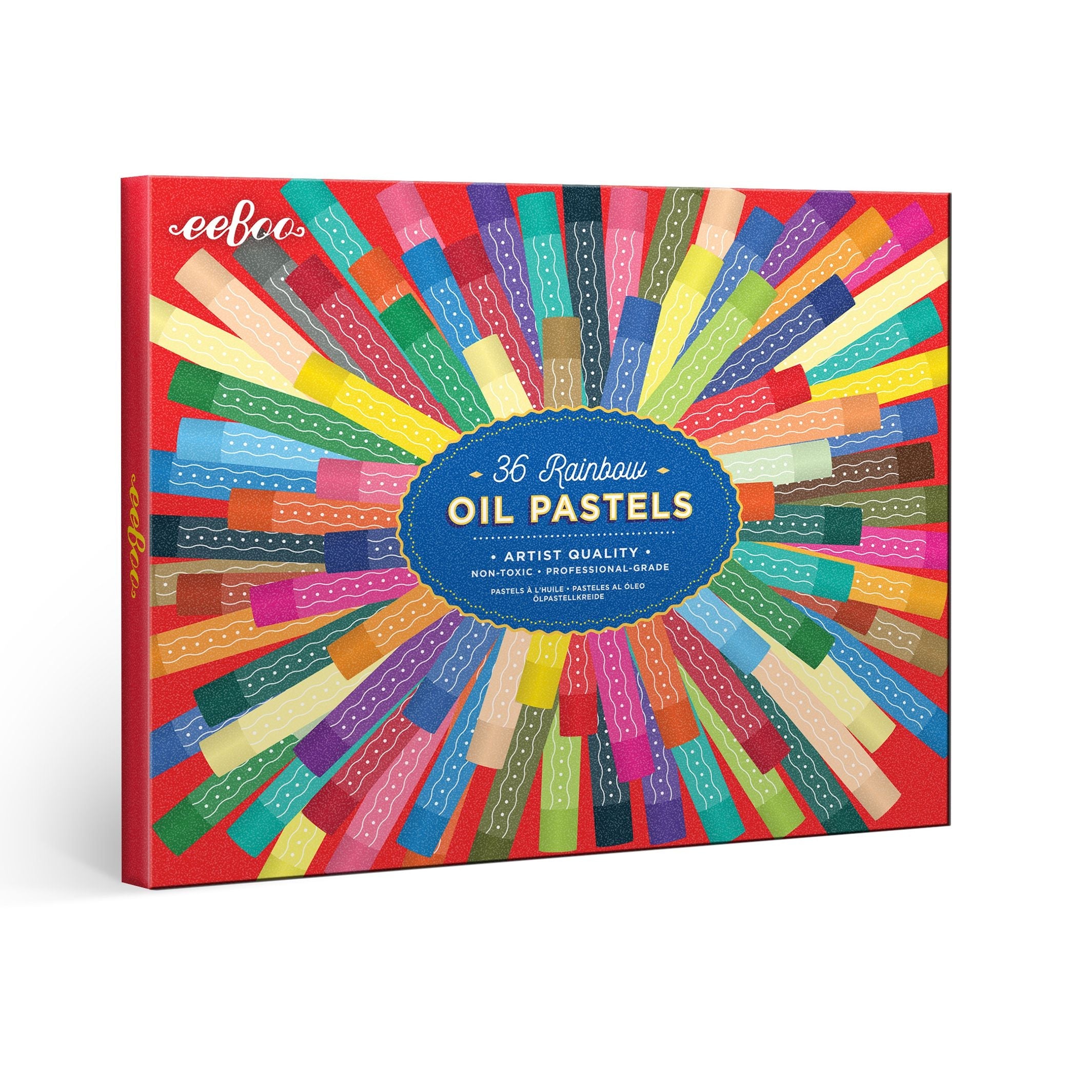 Rainbow 36 Oil Pastels by eeBoo