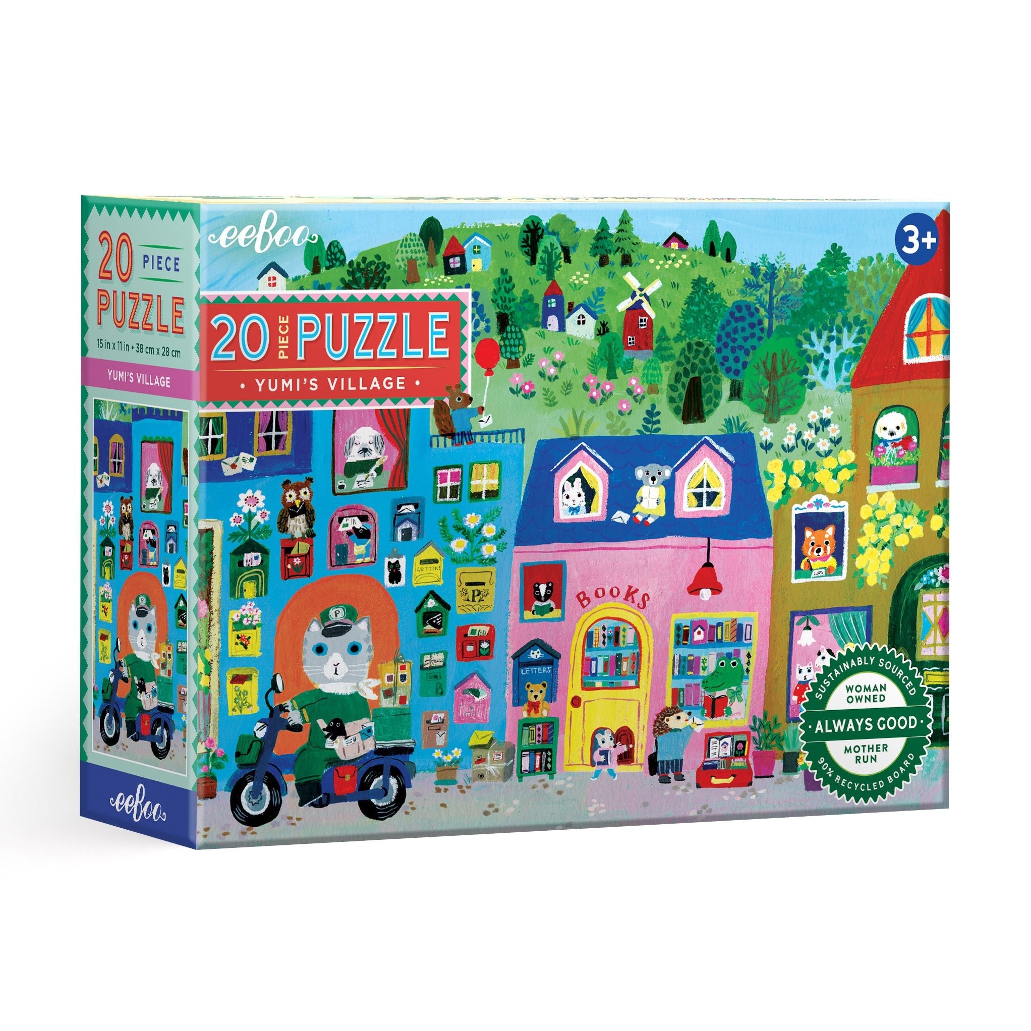 Yumi's Village 20 Piece Puzzle by eeBoo